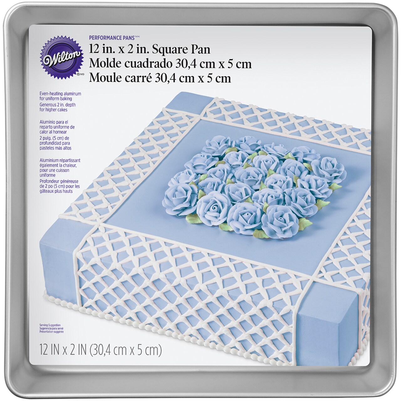 Wilton Performance Cake Pan-Square 12&#x22;X12&#x22;